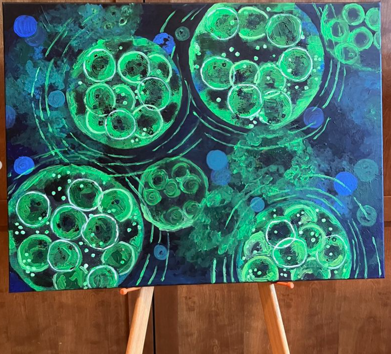 Algae painting by PaChoua Yang