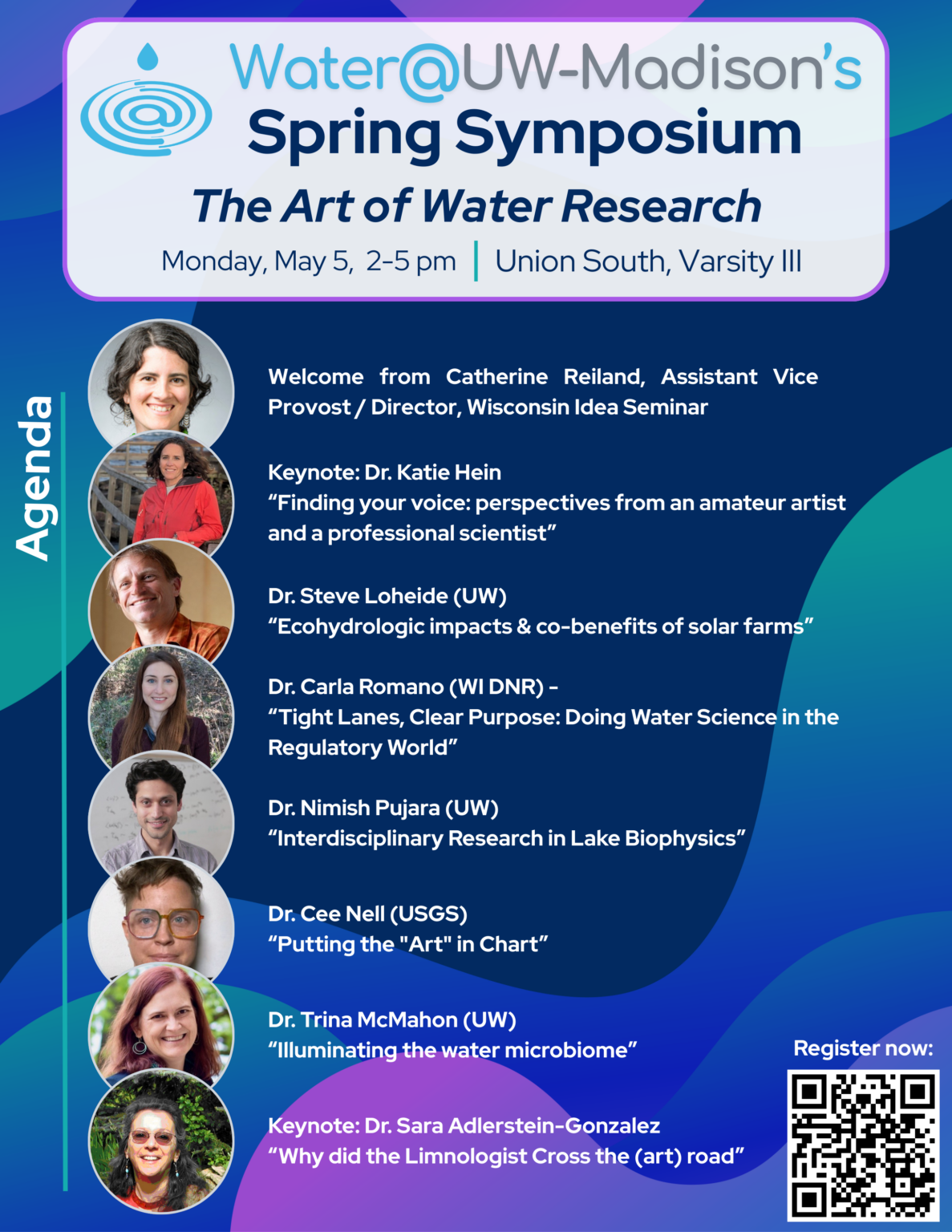 2025 Spring Symposium - simple agenda with speakers and titles