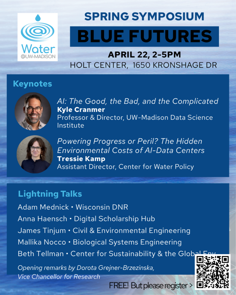 Symposium flyer with headshots of keynote speakers